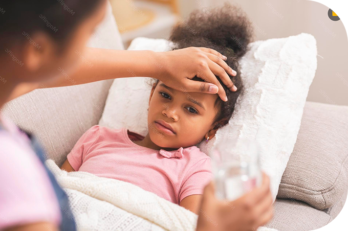 Child feeling unwell, representing same-day sick visits at RightCare Family Medicine in Raleigh, NC
