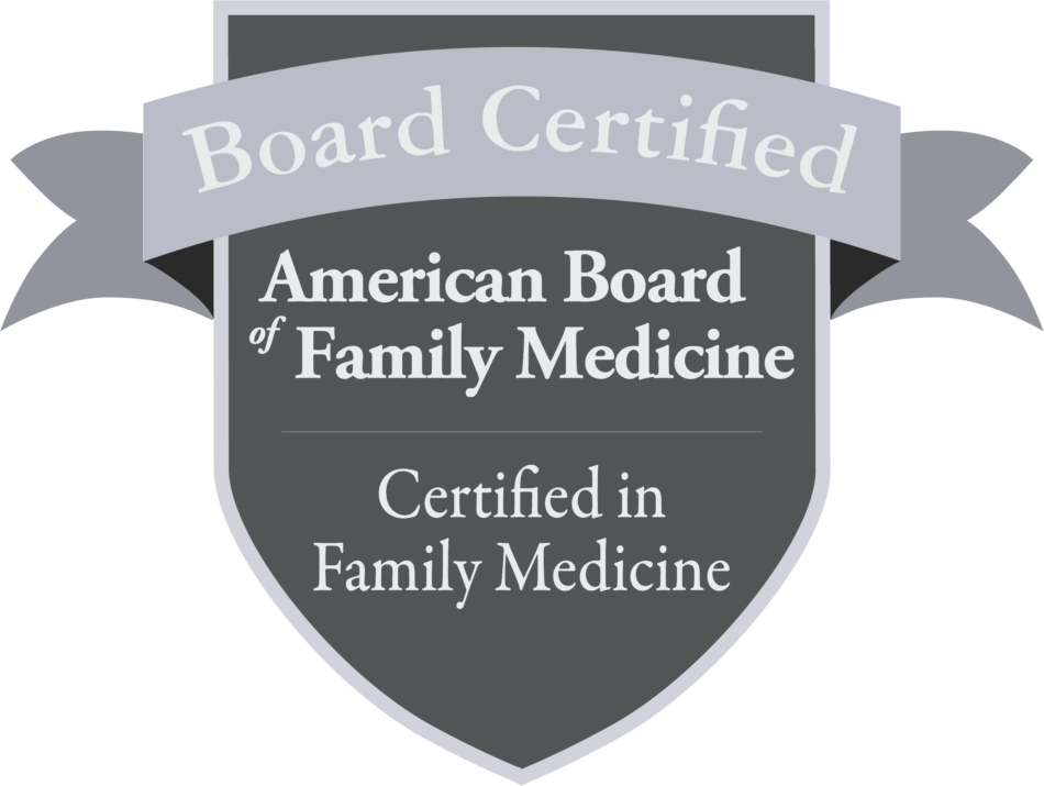 American Board of Family Medicine - Board Certified in Family Medicine badge