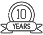 10 years badge icon
