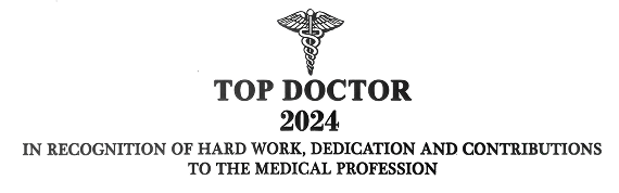 Top Doctor 2024 award badge